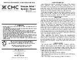 Предварительный просмотр 1 страницы CMC Escape Artist Instruction Card