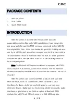 Preview for 4 page of CMC MIDI Thru5 WC User Manual