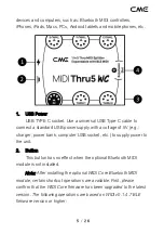 Preview for 5 page of CMC MIDI Thru5 WC User Manual