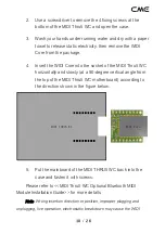 Preview for 10 page of CMC MIDI Thru5 WC User Manual