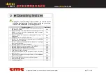 Preview for 71 page of CMC S19HD PRO Use And Maintenance Manual