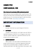 Preview for 1 page of CMC U6MIDI PRO User Manual