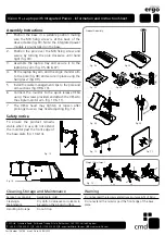 Предварительный просмотр 2 страницы CMD Ergo Solutions Vision H Information And Instruction Sheet