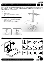 CMD solutions ergo Active Information And Instruction Sheet предпросмотр