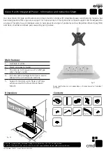 Предварительный просмотр 1 страницы CMD solutions ergo H Information And Instruction Sheet