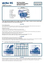 CMD winflex DG Installation And Maintenance Instructions preview