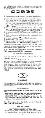 Preview for 16 page of CME TOPTEL 2 GOLD Instructions For Use Manual