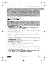 Предварительный просмотр 119 страницы CMi 466789 Operating Instructions Manual