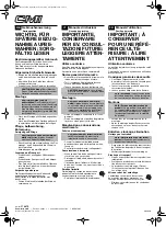 Preview for 2 page of CMi 476 678 Operating Instructions