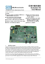 Preview for 1 page of CML EV6180 User Manual