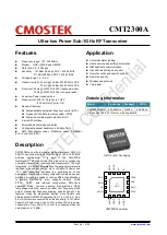 CMOSTEK CMT2300A-EQR Manual preview