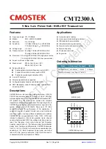 CMOSTEK CMT2300A Manual preview