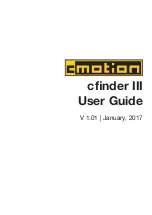 Preview for 1 page of cmotion cfinder III User Manual