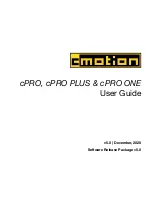 Preview for 1 page of cmotion cPRO User Manual