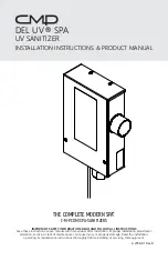 Preview for 1 page of CMP DEL UV SPA Installation Instructions & Product Manual