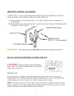 Preview for 7 page of CMP Panther 55-0045 Installation And Operating Instruction