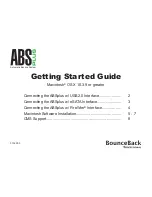 Preview for 1 page of Cms Products ABSplus Getting Started Manual