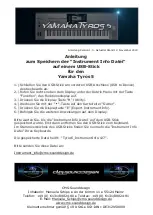 CMS Sounddesign Yamaha Tyros 5 Manual preview