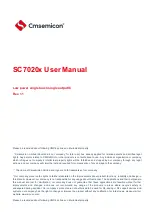 Предварительный просмотр 1 страницы Cmsemicon SC7020 Series User Manual