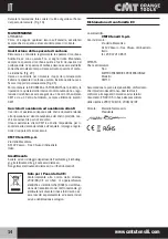 Preview for 14 page of CMT ORANGE TOOLS CMT10 Operating Instructions Manual