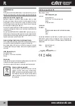 Preview for 20 page of CMT ORANGE TOOLS CMT10 Operating Instructions Manual