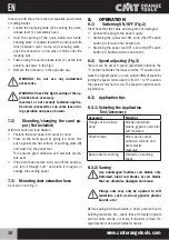 Предварительный просмотр 10 страницы CMT ORANGE TOOLS CMT11 Operating Instructions Manual