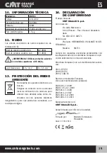 Предварительный просмотр 19 страницы CMT ORANGE TOOLS CMT11 Operating Instructions Manual