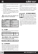 Предварительный просмотр 26 страницы CMT ORANGE TOOLS CMT11 Operating Instructions Manual