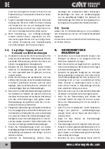 Предварительный просмотр 38 страницы CMT ORANGE TOOLS CMT11 Operating Instructions Manual