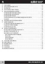 Предварительный просмотр 42 страницы CMT ORANGE TOOLS CMT11 Operating Instructions Manual