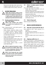 Предварительный просмотр 46 страницы CMT ORANGE TOOLS CMT11 Operating Instructions Manual