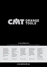 Preview for 12 page of CMT ORANGE TOOLS CMT200-04 Operating/Safety Instructions Manual