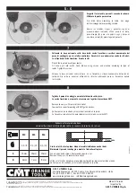 Предварительный просмотр 2 страницы CMT ORANGE TOOLS CMT300-SB1 Manual