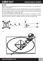 Предварительный просмотр 9 страницы CMT ORANGE TOOLS CMT3000 Operating Instructions Manual