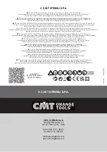 Preview for 84 page of CMT ORANGE TOOLS CMT7E Manual