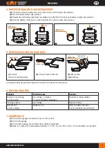 Preview for 3 page of CMT ORANGE TOOLS DHG-001 Quick Manual