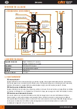 Preview for 6 page of CMT ORANGE TOOLS DHG-001 Quick Manual