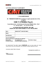 Preview for 66 page of CMT ORANGE TOOLS Industrio User And Maintenance Manual