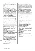 Preview for 6 page of CMT 8E Operating/Safety Instructions Manual