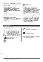 Preview for 34 page of CMT 8E Operating/Safety Instructions Manual