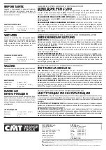 Preview for 2 page of CMT DET-003 Operating Instructions