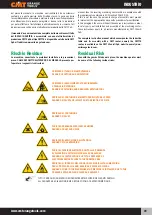 Preview for 39 page of CMT INDUSTRIO CMT7E User And Maintenance Manual