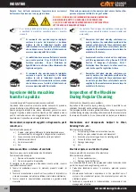 Preview for 42 page of CMT INDUSTRIO CMT7E User And Maintenance Manual