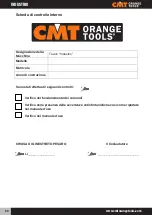 Preview for 50 page of CMT INDUSTRIO CMT7E User And Maintenance Manual