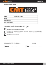 Preview for 51 page of CMT INDUSTRIO CMT7E User And Maintenance Manual