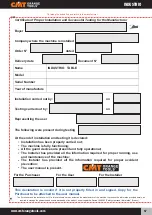 Preview for 57 page of CMT INDUSTRIO CMT7E User And Maintenance Manual