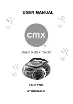 CMX CRC 7200 User Manual preview