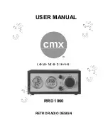 Preview for 1 page of CMX RRD 1060 User Manual