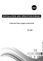 Предварительный просмотр 1 страницы CMX VS-C203 Installation And Operation Manual