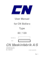 Preview for 1 page of CN 120 User Manual